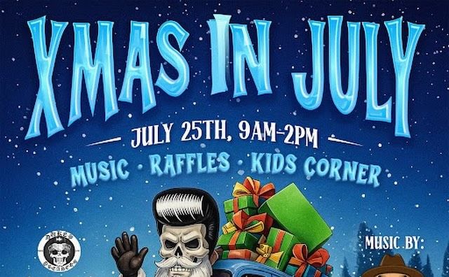 Christmas in July Car Show partial flyer July 2026